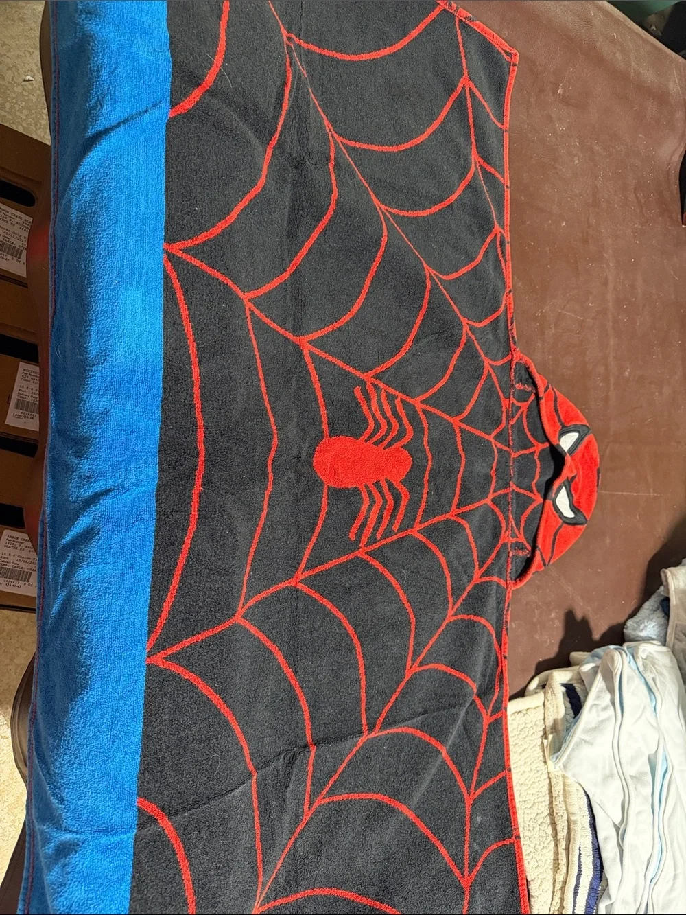Pottery barn kids Spider-Man bath towel
